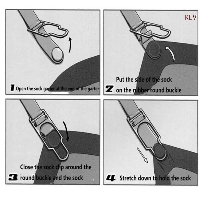Men suspenders braces Trendy shirt stays holder Man leg suspenders Fashion shirt braces Elastic uniform business strap Garters 1pair