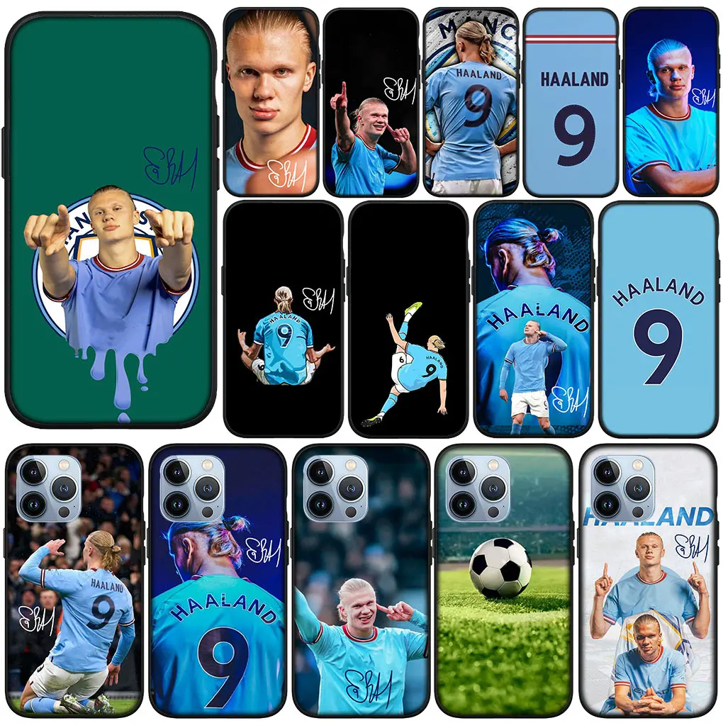 King Soccer Star H-Haalands Custodia Per Telefono Superstar Cover Per Apple Iphone 11 15 Pro Xs Max X Xr 6 7 8 6S Plus + Se 2022 8 + Custodia