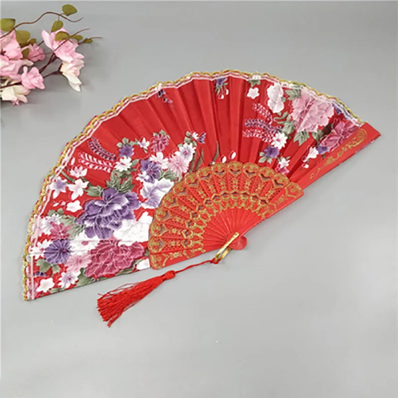 Foldable Lace Hand Fan for Women, Personalized Fans of Old Wedding Decor, Home Decoration, Ornament, Dance Accessories, Ladies