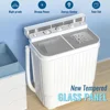 Portable Washing Machine, 22 Lbs Combo with Spin Dryer, Compact Twin Tub Laundry Washer 3