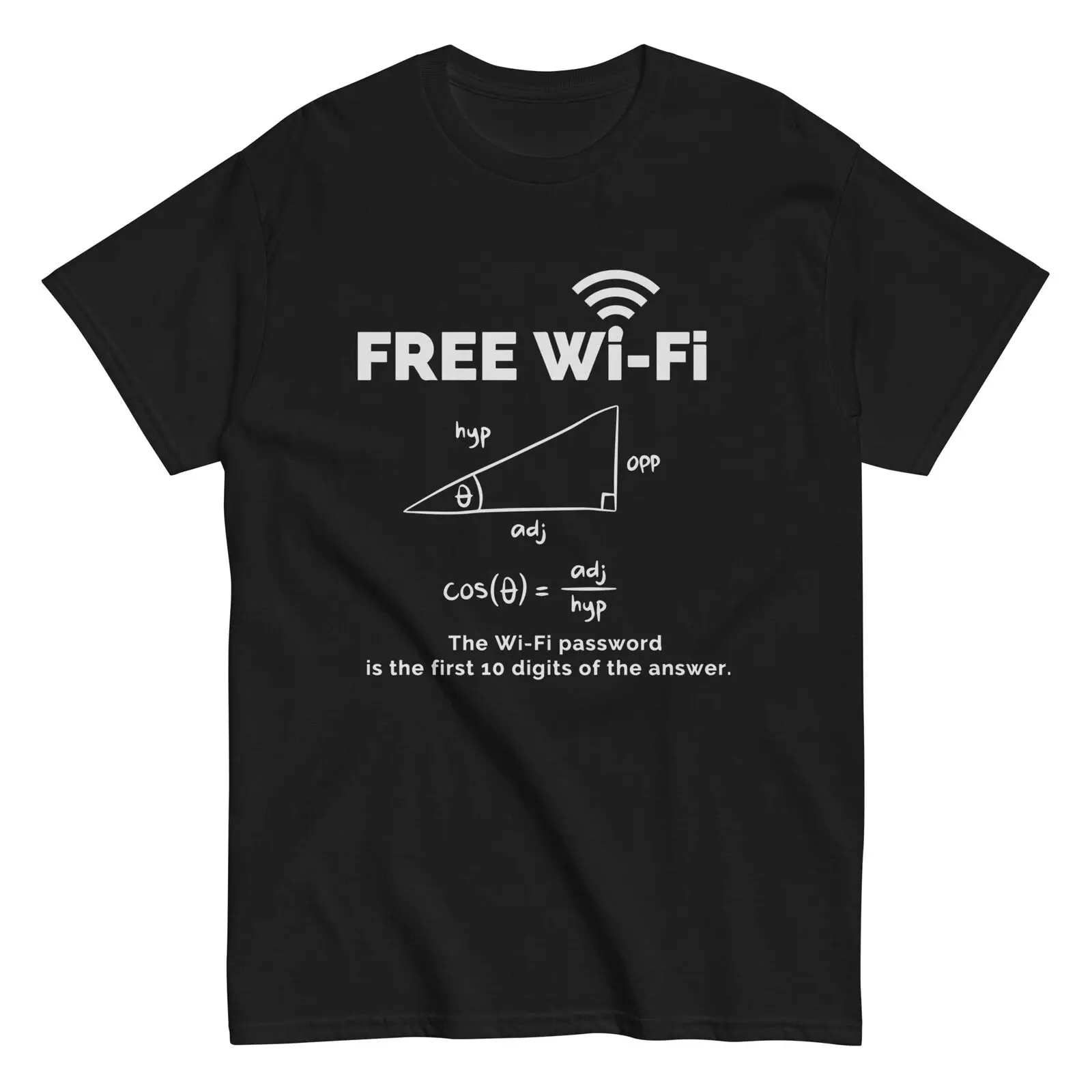 

Забавная футболка с Wi-Fi и кодом для учителя математики