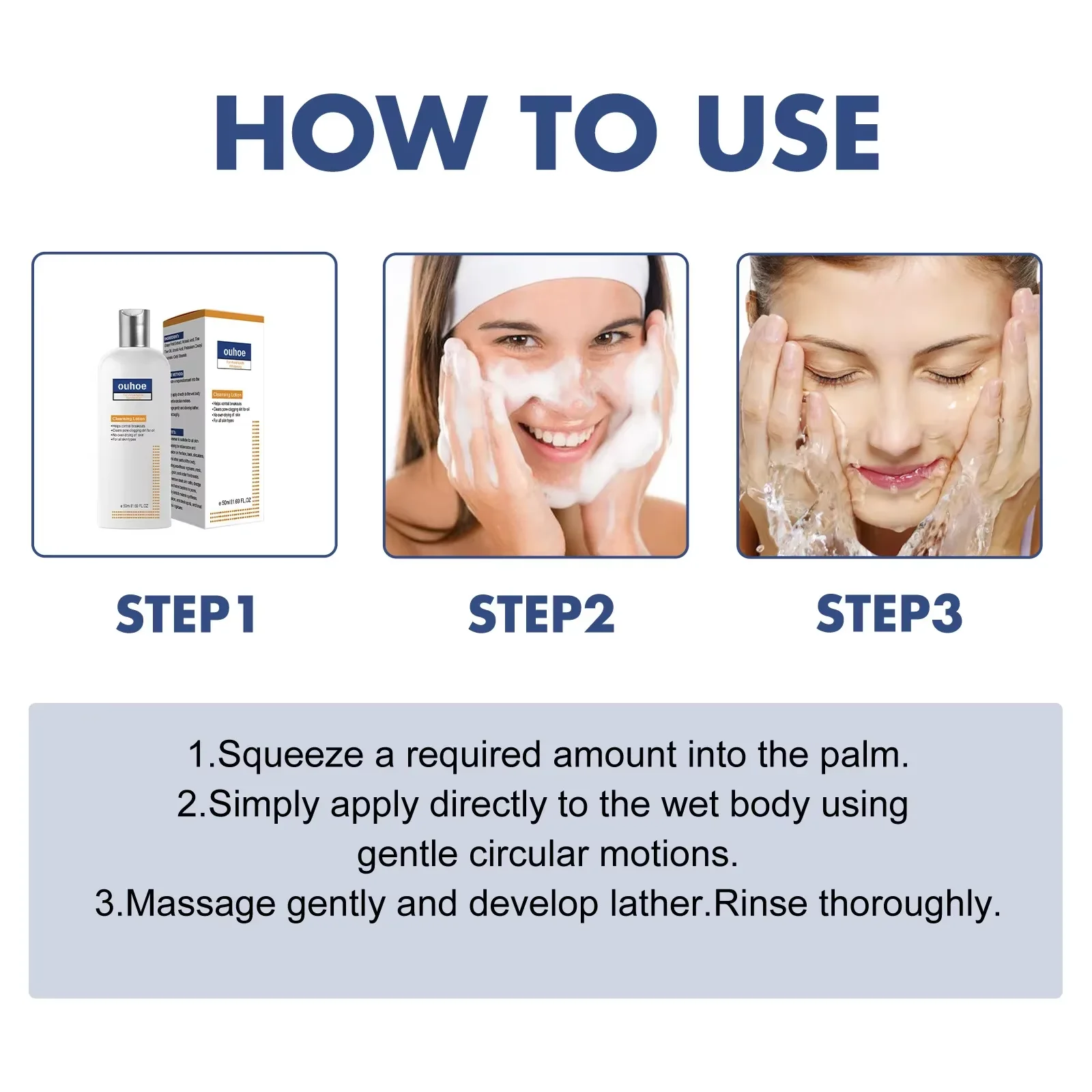 Whi-tening Facial Cleanser Remove Melasma D-ark Sp-ot Pigmentation Anti Acne Deep Moisturizing Brightening Smooth Face Skin Care 3