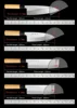 Japanese Knife Set Chef's Fish Filleting Knife Sashimi Sushi Slicing Knife Maple Handle Utility Paring Cooking Tools 6