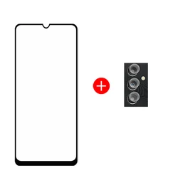 Premium Tempered Glass Full Cover Screen Protector Film - A03 Core (1 Glass and 1 Lens)