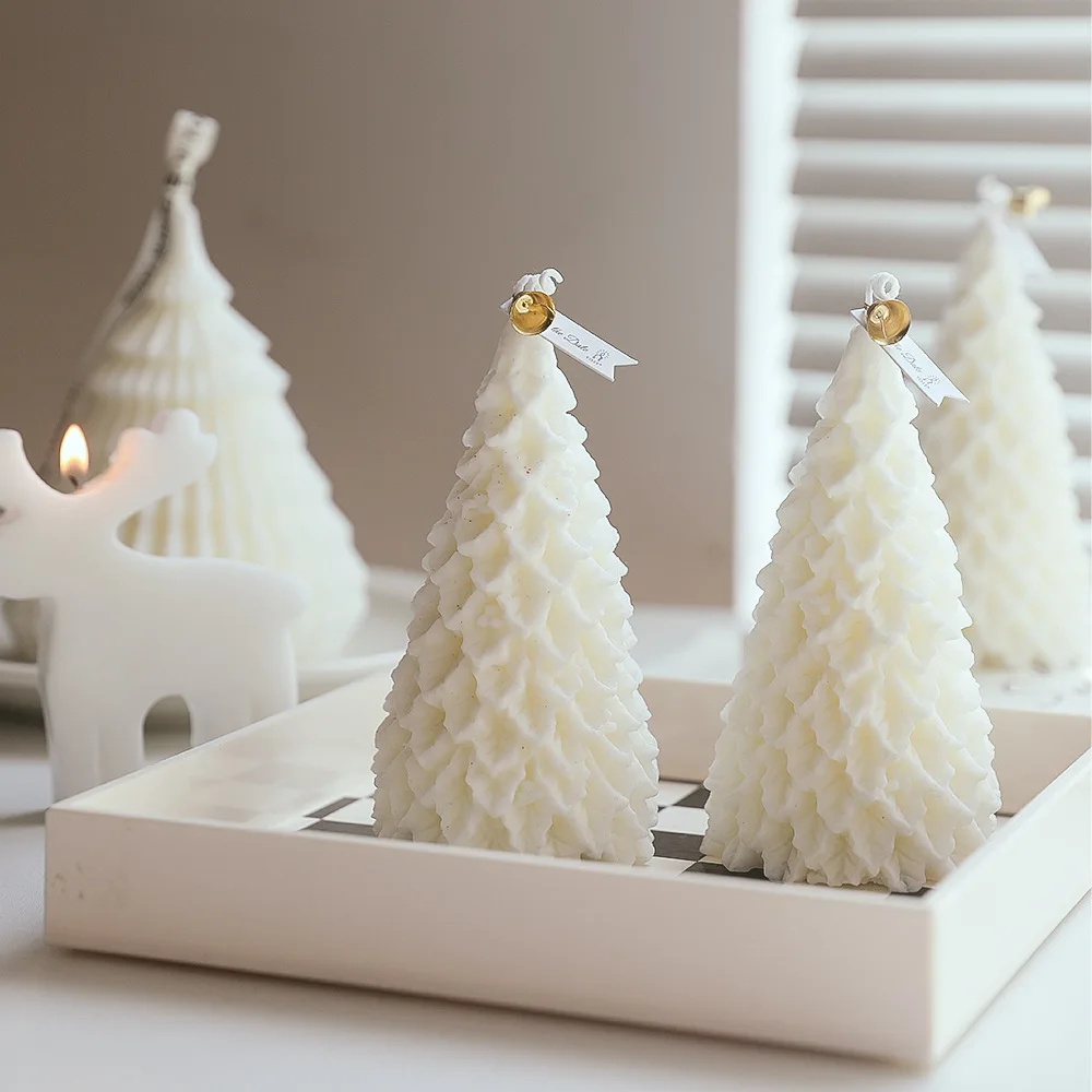 

New Year decoration Christmas tree scented candles handmade christmas decorations for home 2022 home decorative centerpiece