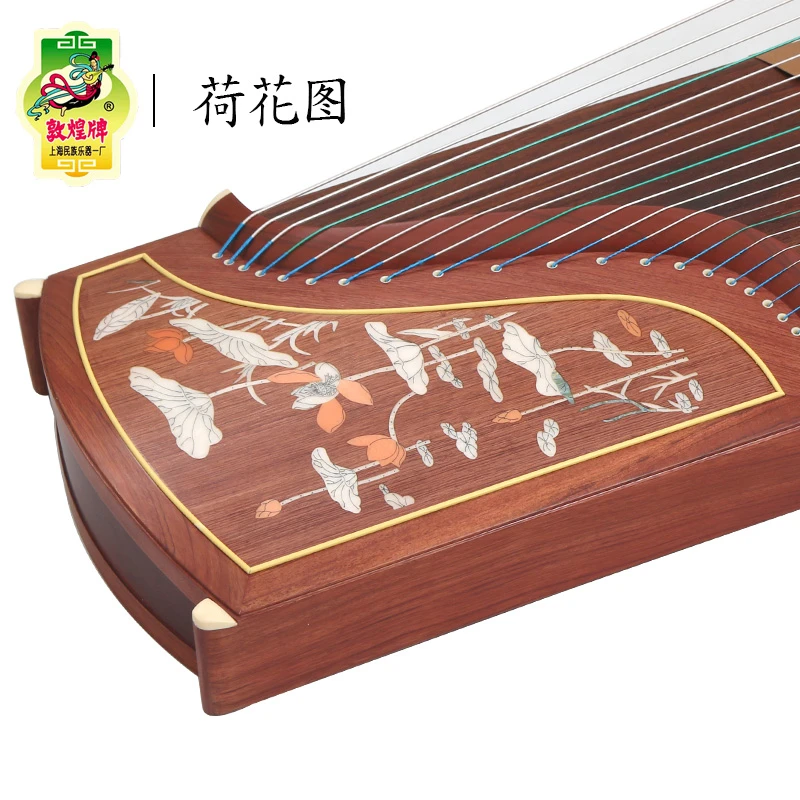 DunHuang GuZheng 694L Chinese 21 strings Zither 5 pattern for Musical Instrument