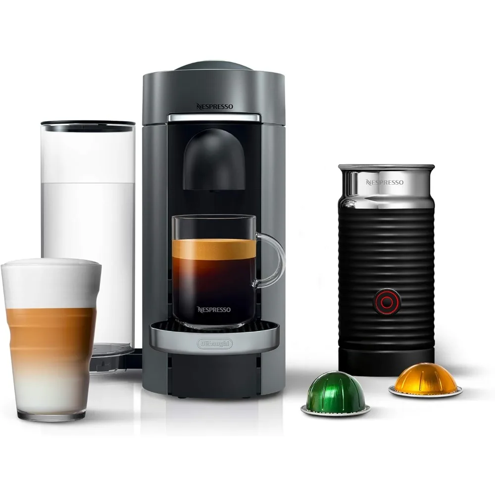 Deluxe Coffee and Espresso Machine, With Milk Frother, Maker Capsules Italian Capsule Kitchen Appliances Home