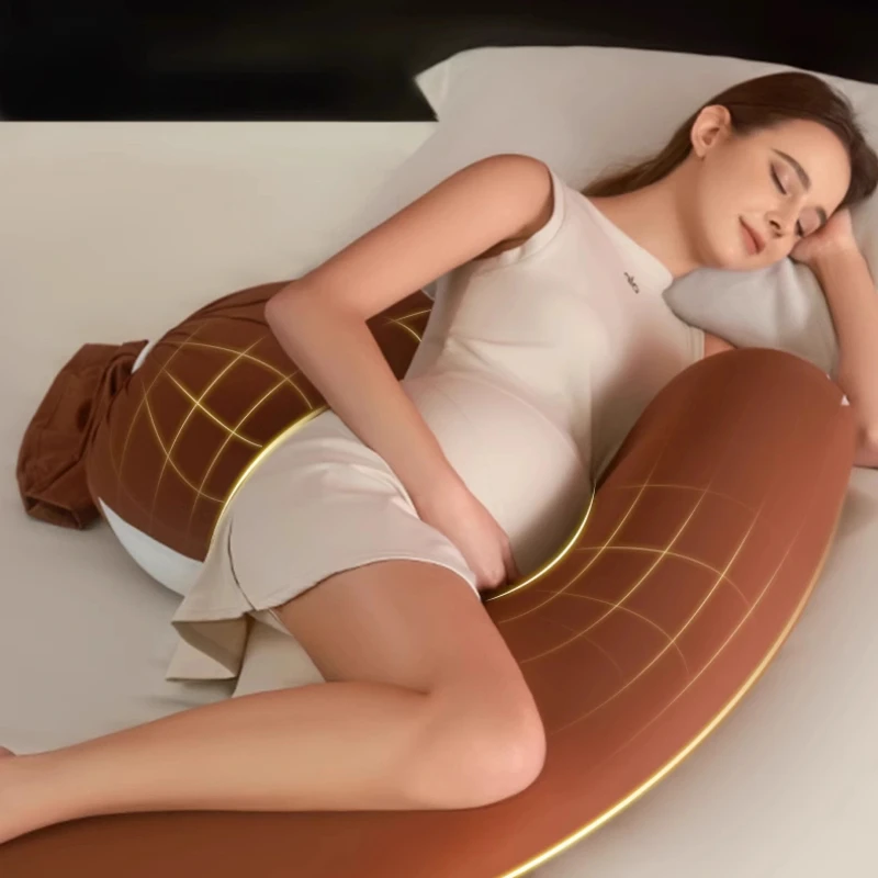 Polyester Fiber Pregnant Pillow,Waist Protection Side Sleeping Pillow,Abdominal Support U-shaped Side Sleeping Maternity Pillows