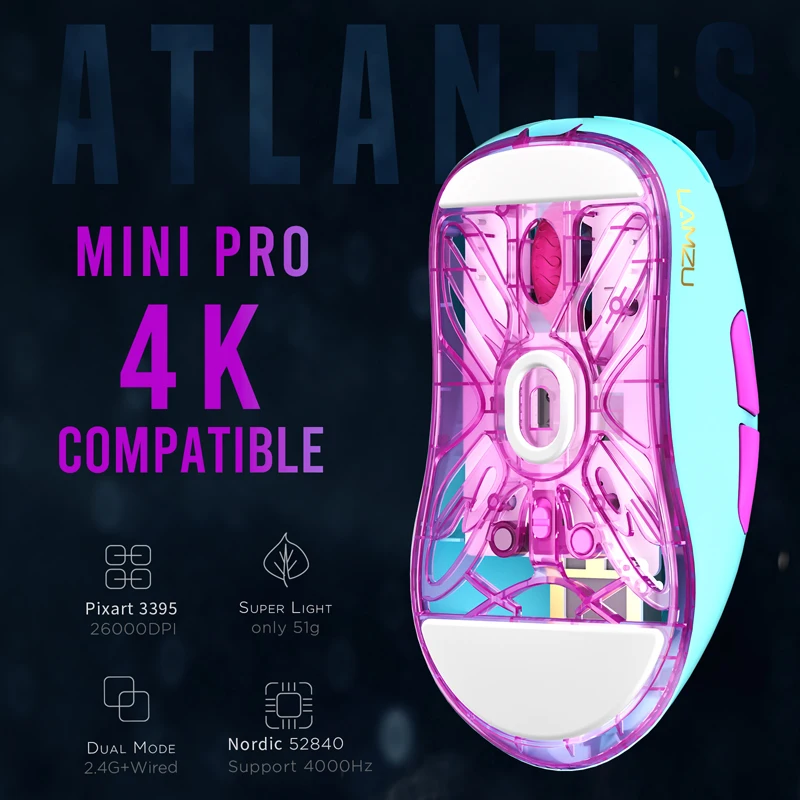 LAMZU atlantis mini pro 4kドングル付き LAMZU ATLANTIS MINI PRO(4K Compatible)