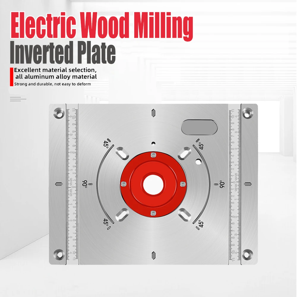 High Power Electric Wood Milling Inverted Plate Suitable for Bakelite Milling with Base Screw Hole Spacing of 85-95mm 30 sliding groove mountain connector t shaped wood sliding table groove positioning fixing electric wood milling inverted table