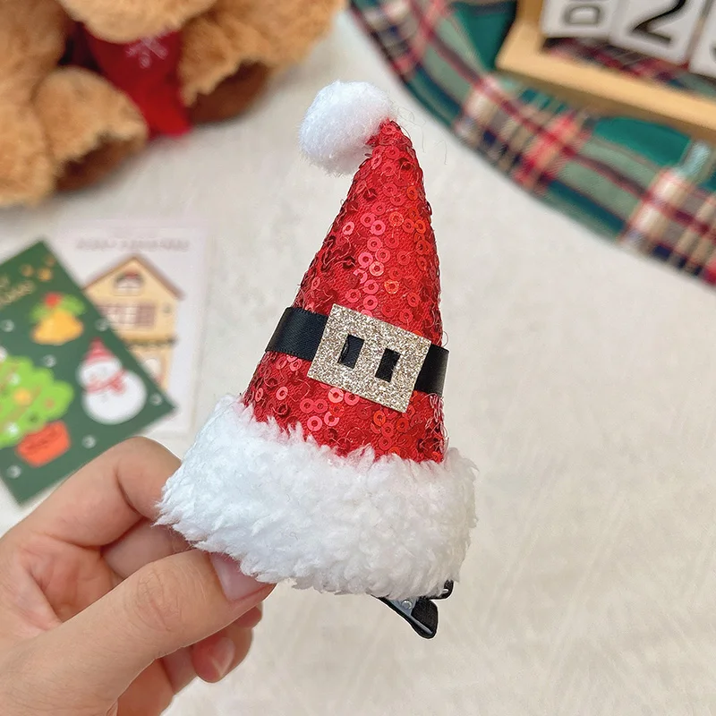 Sequin belt hat clip