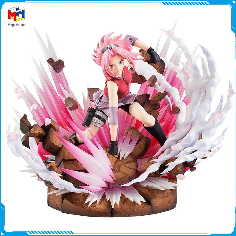 

In Stock Megahouse GALS series NARUTO Shippuden Haruno Sakura New Original Anime Figure Model Toy Action Figures Collection PVC