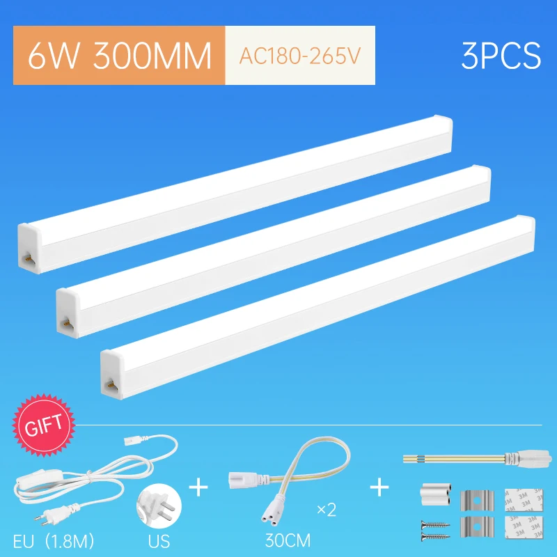 3 PCS 6W And Plug
