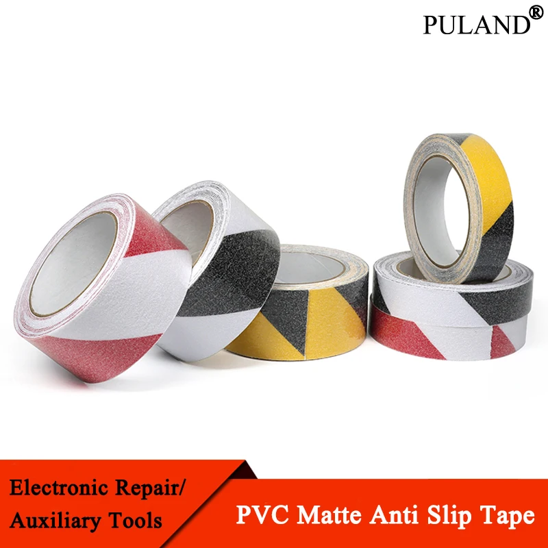 

1/2/5 Roll PVC Matte Tape Length 5m x Width 2.5/5/10cm Waterproof And Wear-resistant Sandpaper Stairs Anti Slip Sticker Strip