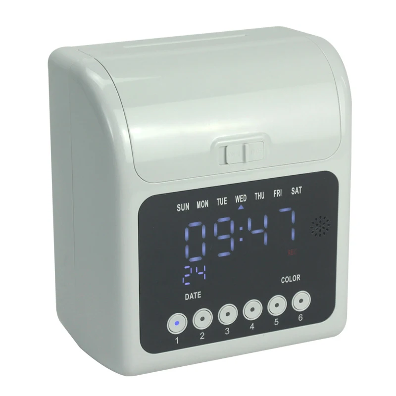 English attendance machine cross-border clock clock paper card machine microcomputer card entry and exit sign-in 158L