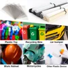 55/110Pcs Plastic Welding Kit, ABS PP PVC PE Plastic Welding Rods,304 Stainless Steel Welding Repair Mesh,Car Bumper Repair Tool 6