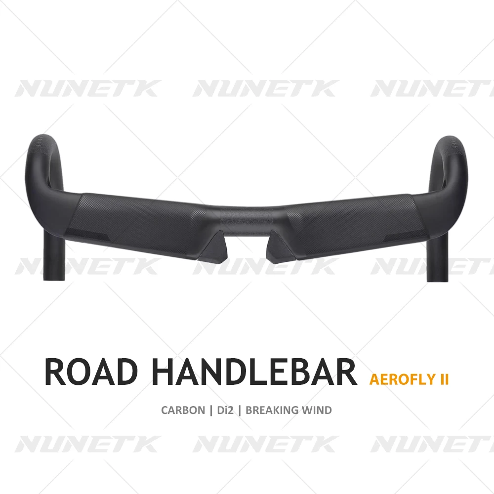 Полностью карбоновый руль Aerofly II для дорожного руля, матовый черный руль, внутренняя проводка, изогнутая планка для поддержки SL7, запчасти для велосипеда Di2 RS910 Полностью карбоновый руль Aerofly II для дорожного руля, матовый черный руль, внутренняя проводка, изогнутая планка для поддержки SL7, запчасти для велосипеда Di2 RS910