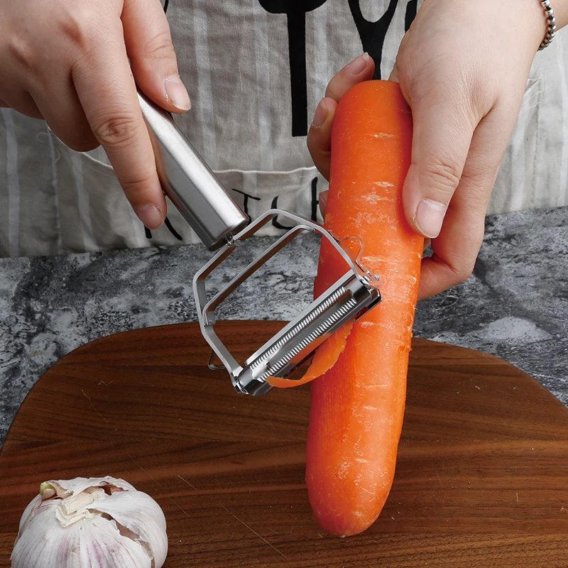 

Stainless Steel Potato Peeler Vegetable Carrot Fruit Slicer French Cutter Grater