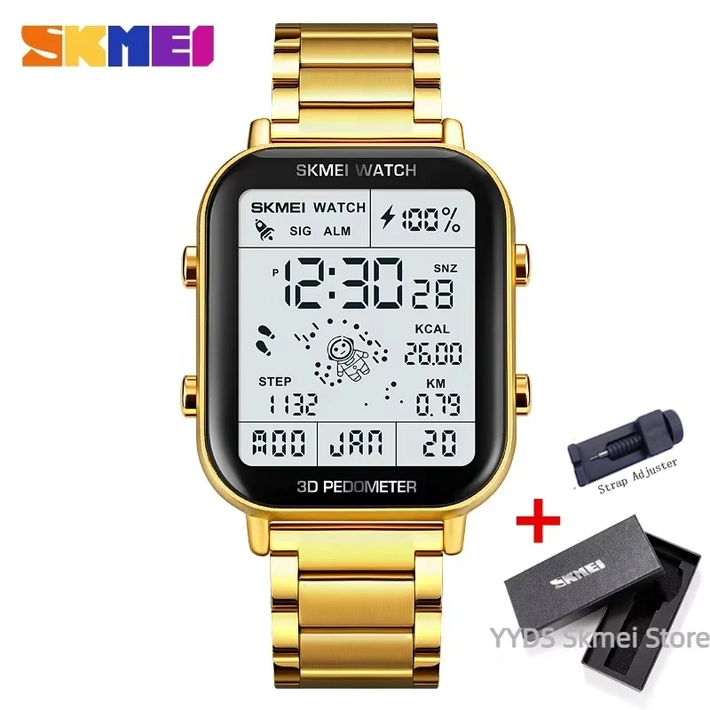 SKMEI 1888 高級デジタル腕時計男性用防水スポーツ電子腕時計 LED