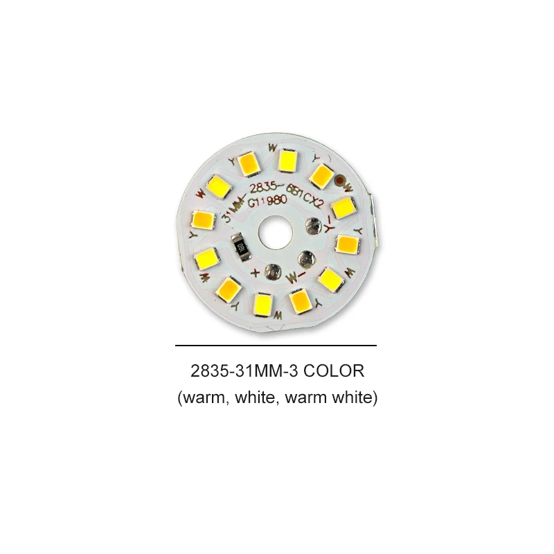 ตัวเลือกสินค้า แผง LED ปรับแสงได้ 3000K-6000K 3W 5V 30+ ดวง