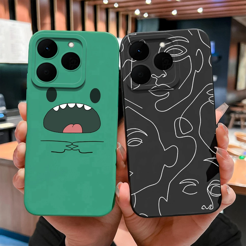 Funny Design Soft Liquid Silicone Full Coverage Shockproof Phone Case