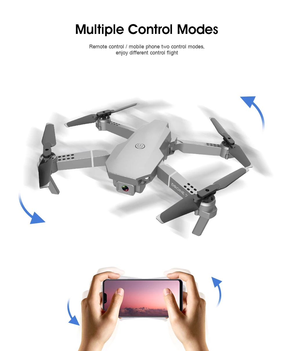 mini rc foldable drone quadcopter LSRC RC Drone E68 Pro WIFI FPV Drone With Wide Angle HD 4K 1080P Camera Height Hold RC Foldable Quadcopter Dron Gift syma x20 rc helicopter with camera