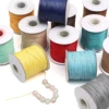 10m/lot Korean Waxed Cotton Cord Waxed Thread Cord String Strap Necklace Rope Bead For DIY Bracelet For Jewelry Making Findings 2