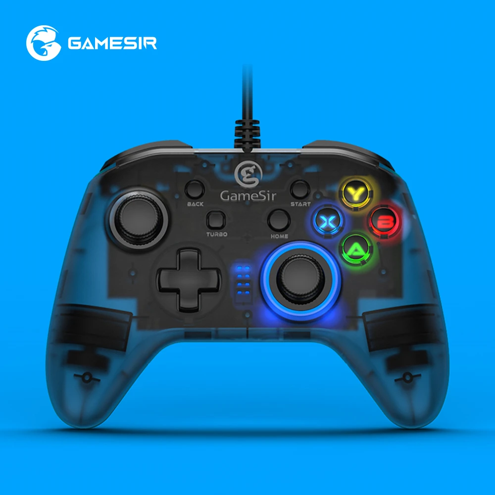 

GameSir T4w проводной геймпад и чехол для переноски, игровой контроллер с вибрацией и функцией Turbo, PC джойстик для Windows 7 8 10 11