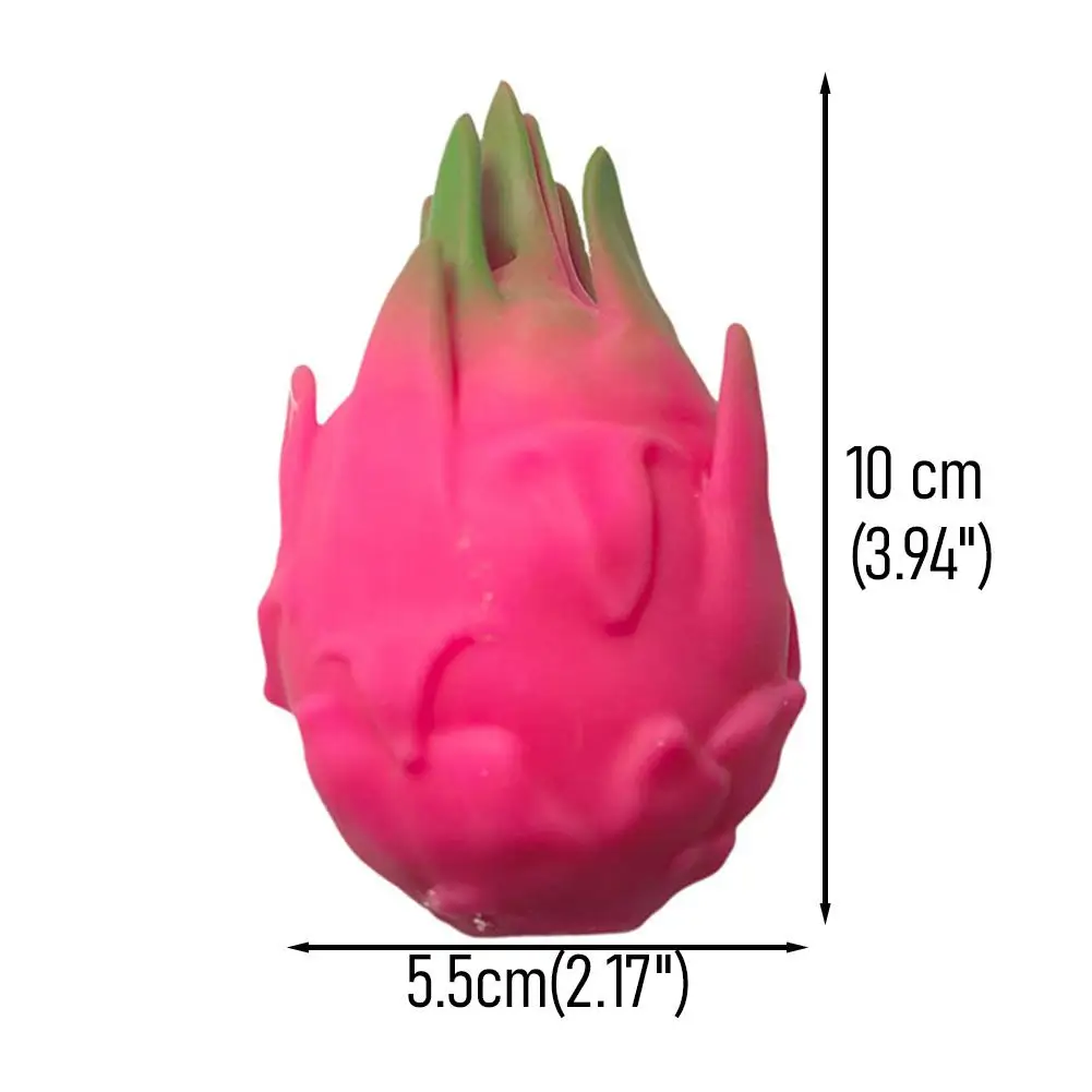 재미있는 용과 모양 스퀴즈볼 스트레스 해소 장난감 - 말랑말랑한 피젯 감각 장난감, 시뮬레이션 과일 음식