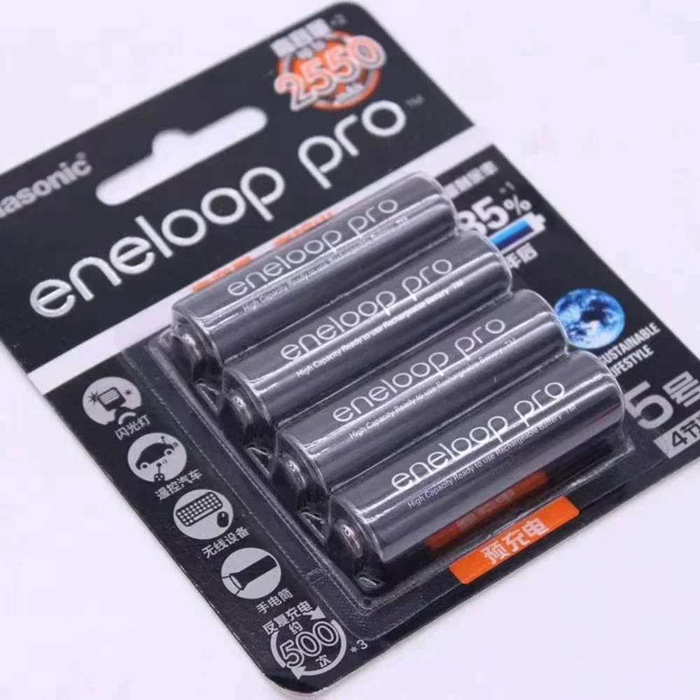 Panasonic Eneloop-aste PRO RECHARGEABLE AA batterie Original 2550mah 1.2v nickel pour appareil photo souris climatisation