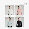 New Solid Color Women's Yoga Jacket Waist Tight Top Outdoor Jogging Exercise Jacket Training Clothes With Thumbtacks 6