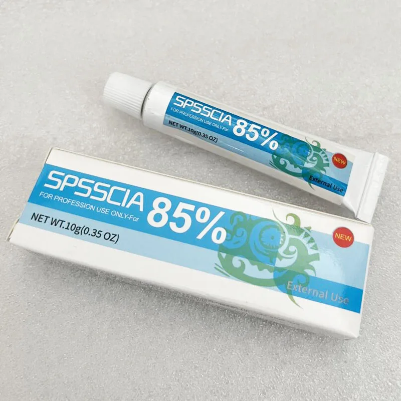 

New Arrival 85% BLUE SPSSCIA Tattoo Cream Before Permanent Makeup Piercing Eyebrow Lips Body Skin
