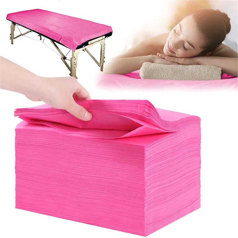 20PCS Disposable Bed Sheet Massage Table Sheet Disposable Spa Bed Sheet Waterproof Foldable Bed Sheet For Professional Salon New 4