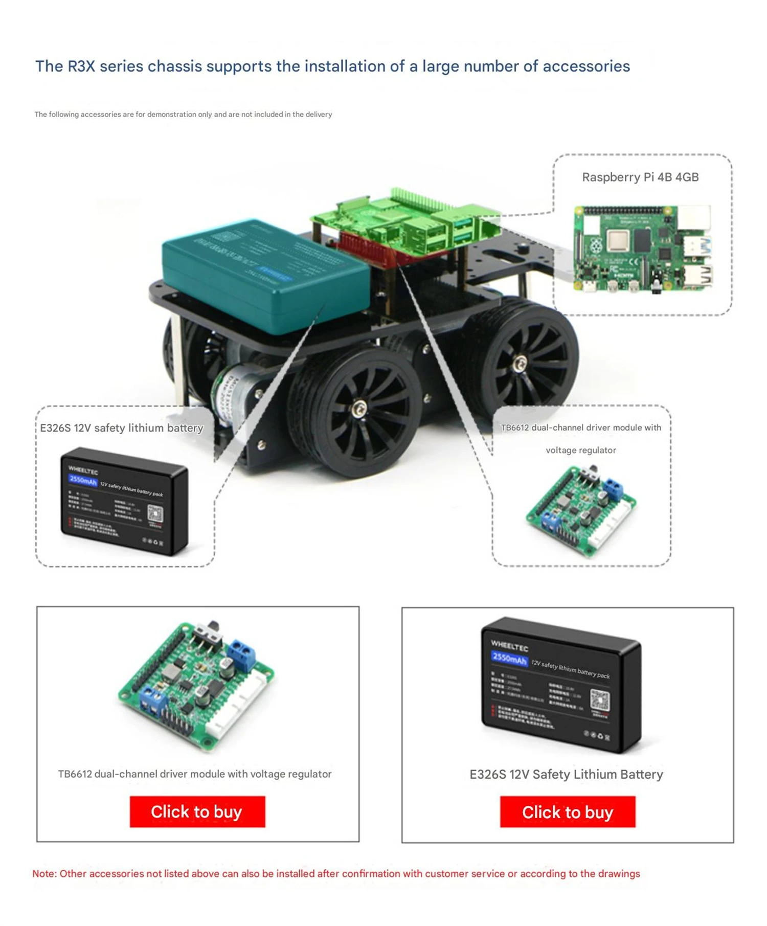 WHEELTEC R3X Series Intelligent Car Chassis