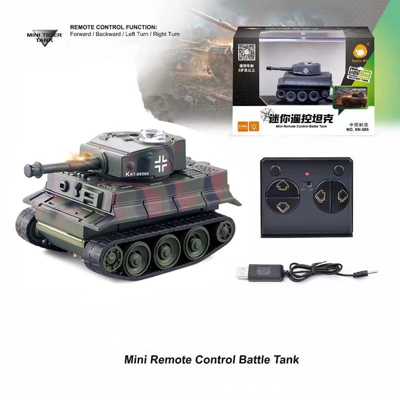 Xmas Mini RC Tank 4Channel Battle Military Crawler Shooting Radio Controlled Electronic ourdoor Toy Tank for Kids Gift Wholesale 5
