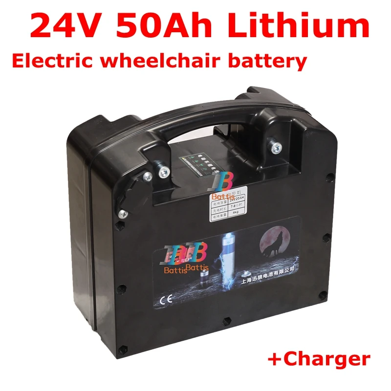 Portable 24v 50ah Lithium Li Ion Battery Pack With Bms For Folding