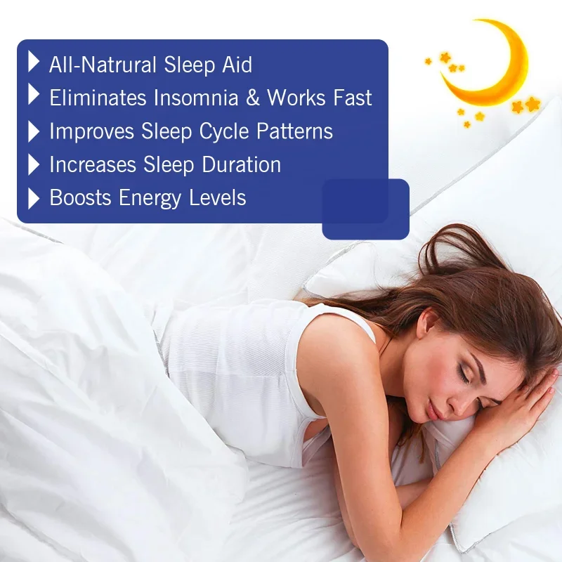Insomnia Treatment Relieve Anxiety Decompression Headache Neurasthenia Soothing Plasters Body Relaxing Help Sleeping Patch 48pcs sleeping patch