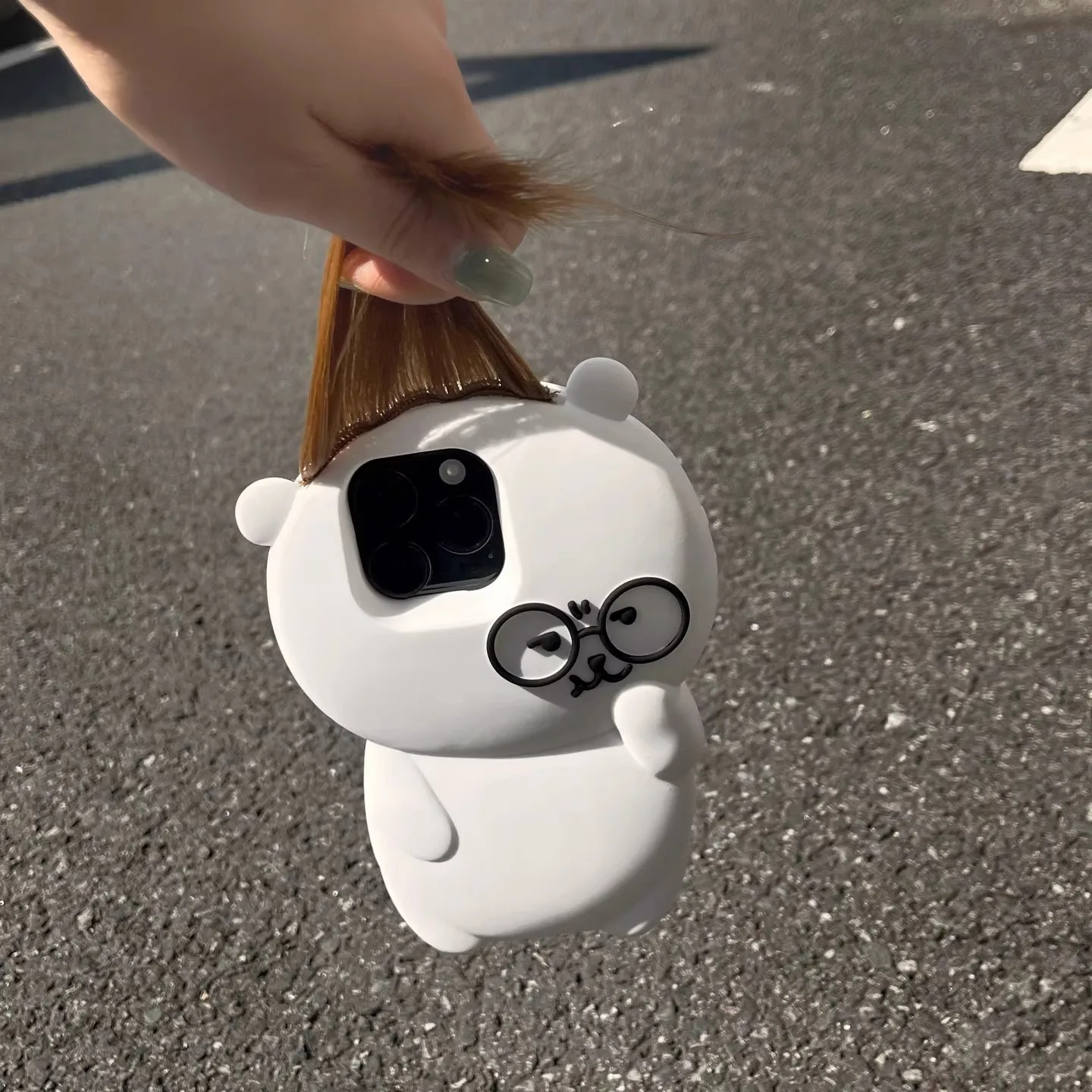 Funny Bear Silicone Soft Cover Case