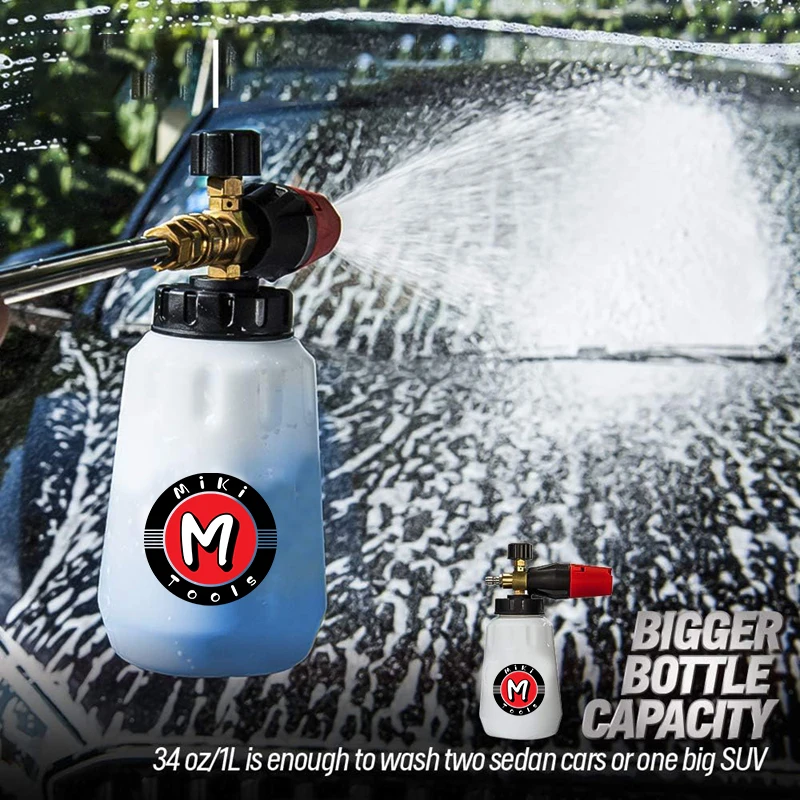 Foam Nozzle Snow Foam Lance Adjustable Angle 1/4 Quick Connection Car Wash