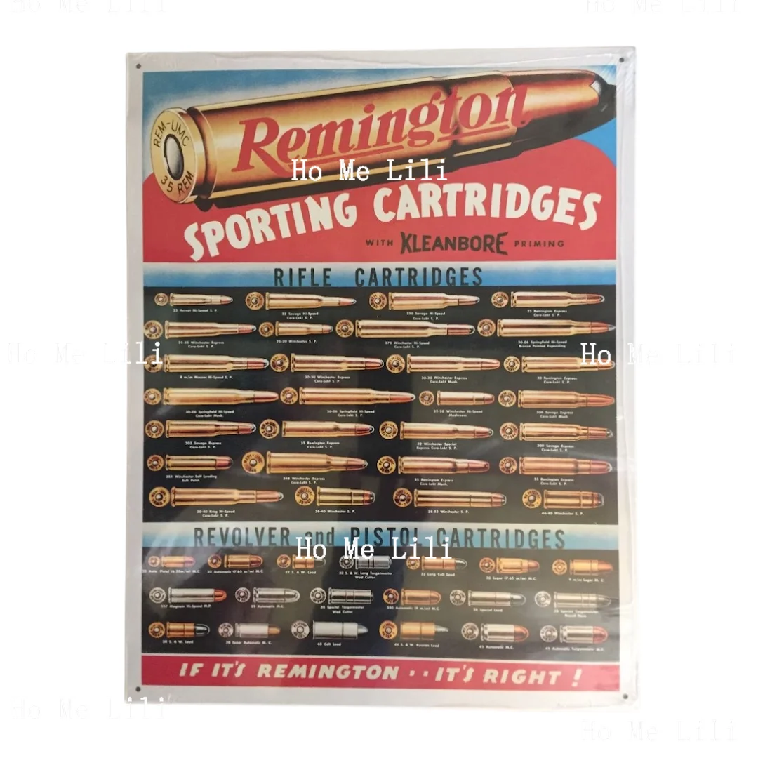 Cartucce Sportive Remington Vintage Metal Tin Sign Man Cave Garage Art