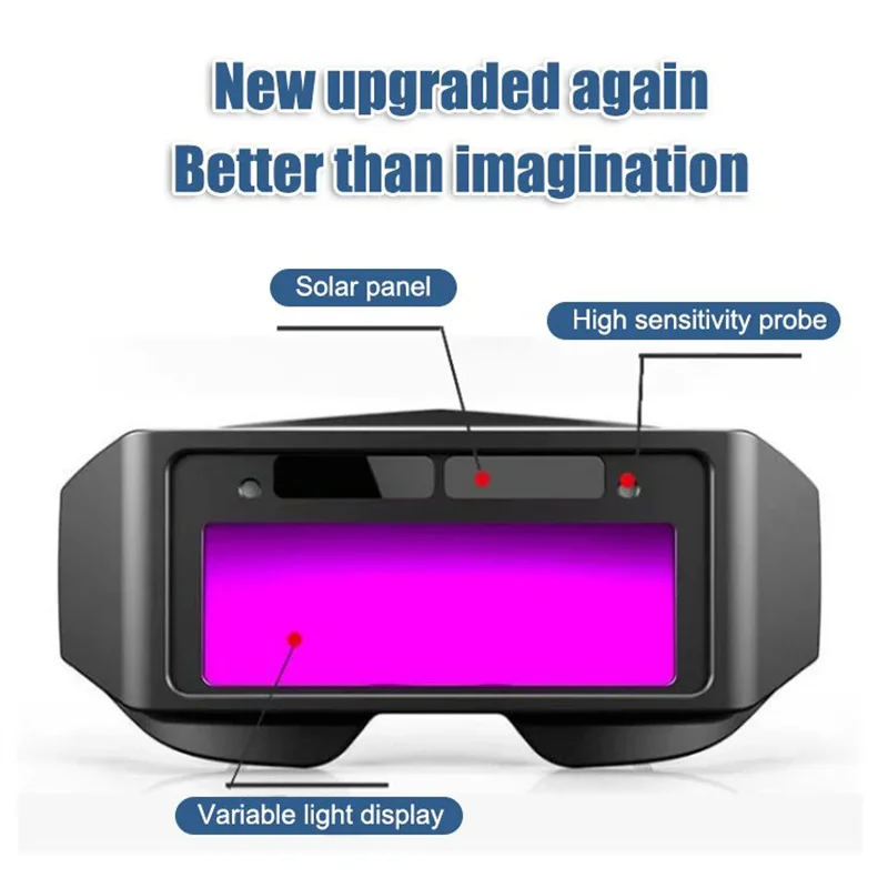 Automatic Dimming And Strong Light Protection Panoramic Welding Glasses Anti- Eyes Shield Goggle for Welding Masks Eye Glasses