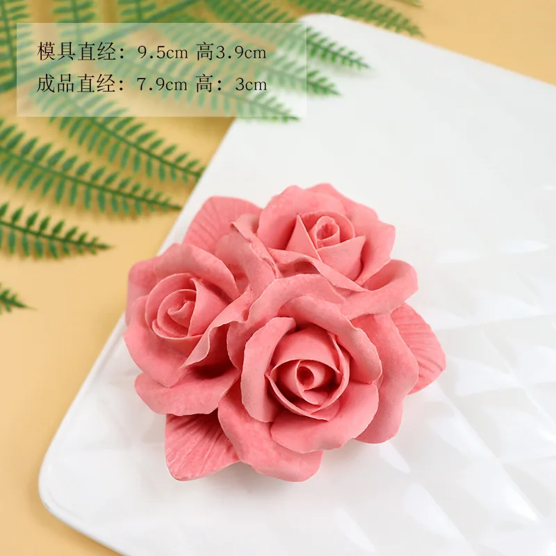 HC0191 PRZY 3D beautiful flower rose Silicone Mold Bouquet of