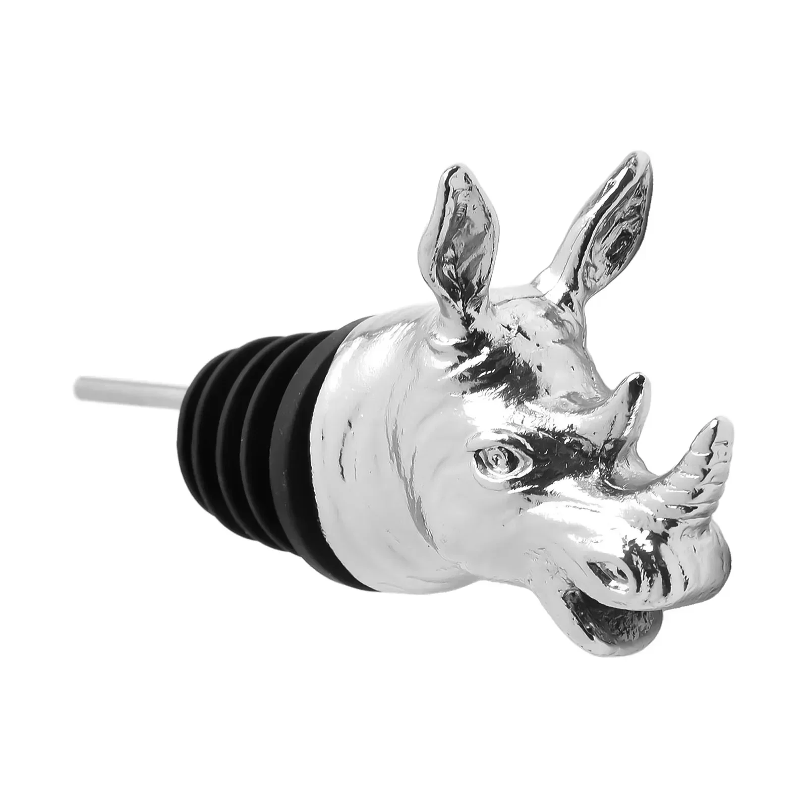 Lightweight Rhinoceros Head Shape Glass Bottle Stoppers Wine Spout for Preserving Your Wine Perfect for Parties and Home Decor