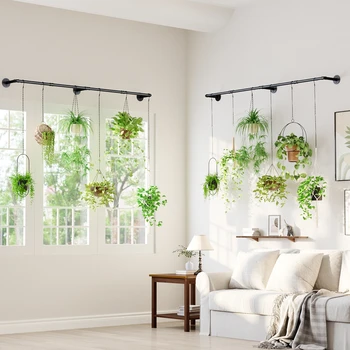 Black Metal Hanging Plant Holder 1