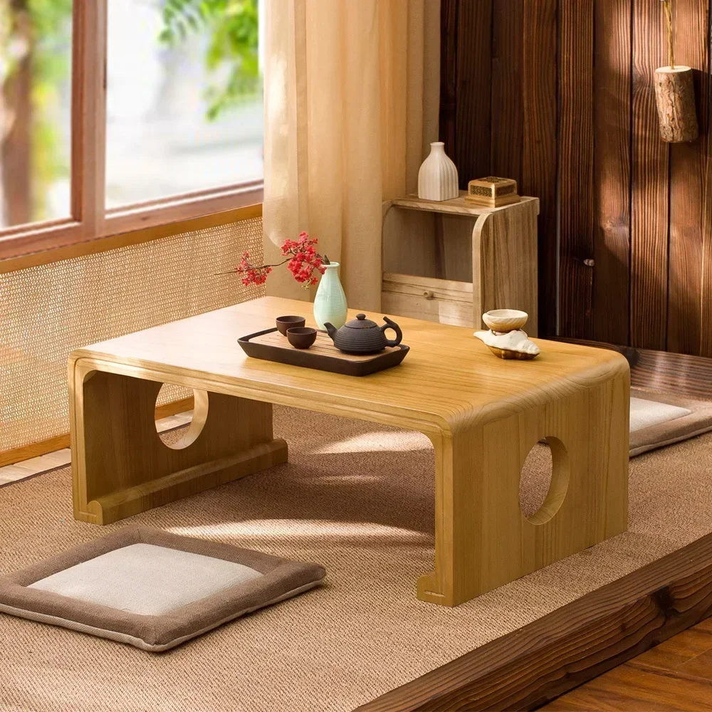 XBDLYQBD Tavolino da tè pieghevole quadrato in stile giapponese, tavolo basso, tavolo da pranzo, tavolo da studio, piccola scrivania, per Tatami seduto sul pavimento Camera da letto