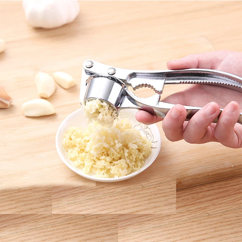 Garlic Press Crusher Professional Garlic Mincer Tools Kitchen Cooking  Efficient Ginger Squeezer Masher Easy to Clean Rust Proof - AliExpress