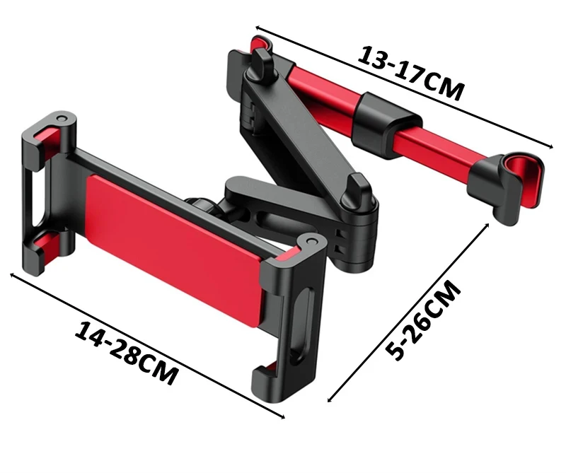 Auto-Hinterkissen, Telefonhalter, Tablet 360° ° Rotierender Autositz-Rückständer für 4–11 Zoll Tablet PC Telefon Teleskopständer – Detail 9