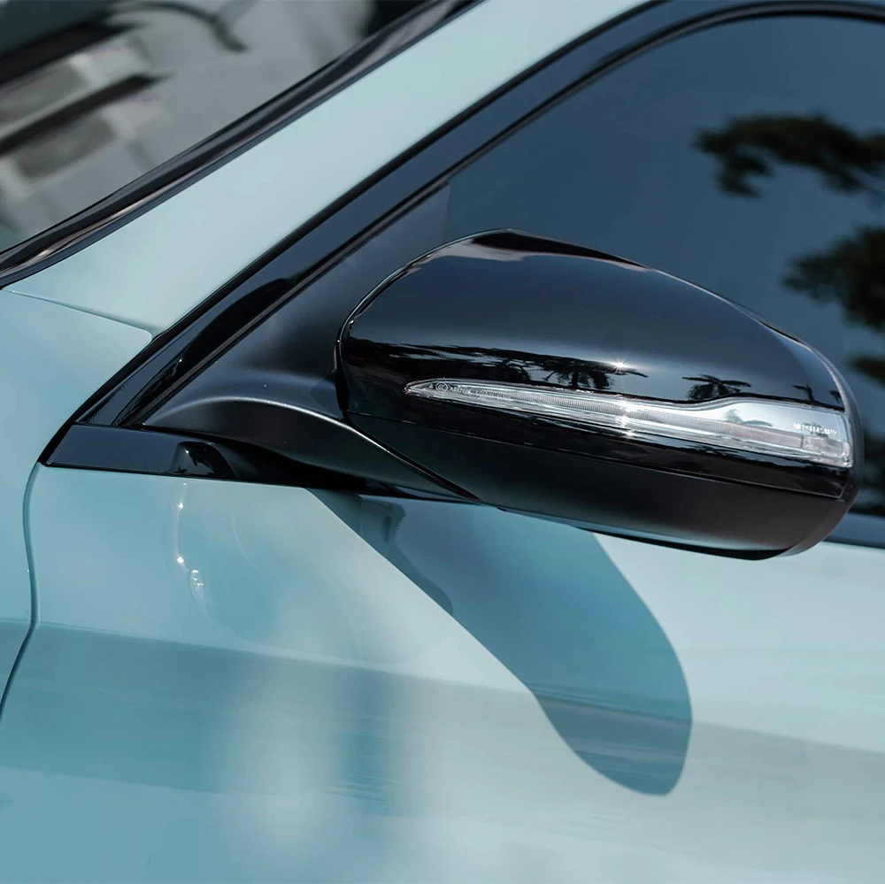 1.45X3m/16.5m Glossy Meissen Blue Car Film PET Film Self-adhesive Car Vinyl Decal Sticker Auto Decor Accessories Air Bubble Free