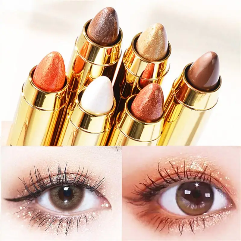 

Matte Eye Shadow Pen Silkworm Shadow Pearlescent Fine Flash Brightening Double Eye Shadow Stick Long-lasting Make-up For Women