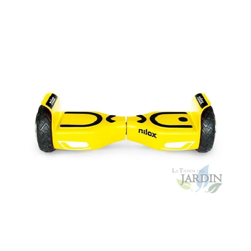 Scooter Elettrico Giallo Nilox Hoverboard, Velocità 10 Km/H, Autonomia 12 Km.